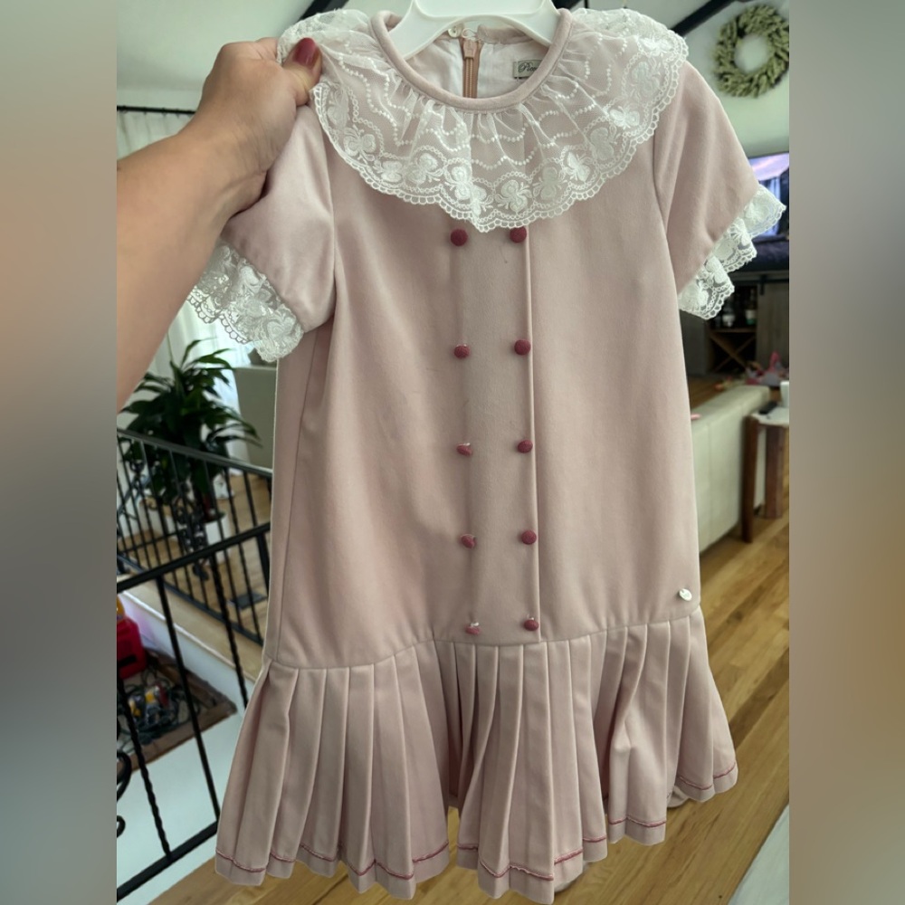 Beautiful velvet blush pink dress